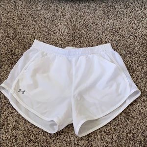 Under Armour athletic white shorts size small
